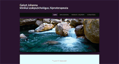 Desktop Screenshot of geisztjohanna.hu