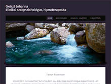 Tablet Screenshot of geisztjohanna.hu